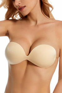 MAGIC CURVES PLUNGE BRA WITH BACK STRAP(REUSABLE SILICONE)