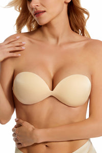 MAGIC CURVES PLUNGE BRA WITH BACK STRAP(REUSABLE SILICONE)
